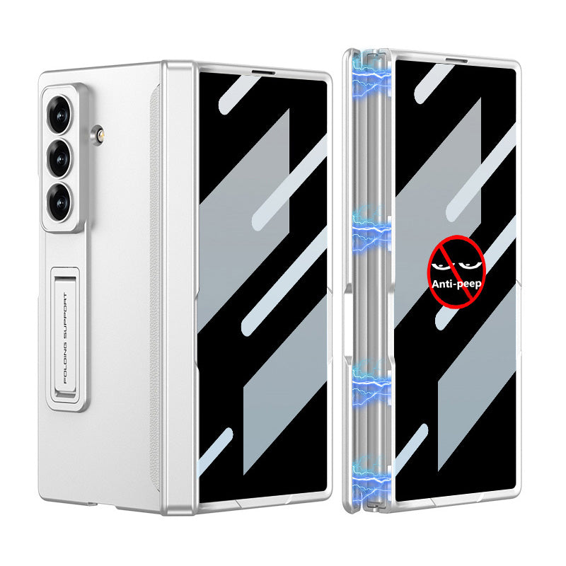 Magnetic Hinge Hidden Bracket All-included Case With Back Screen Protector For Galaxy Z Fold 7