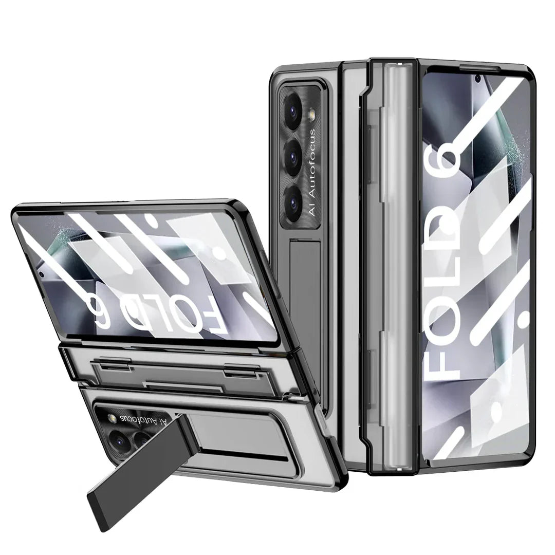 Hinge‑Shield Wireless Kickstand Case | Galaxy Z Fold 7 / 6 / 5 / 4