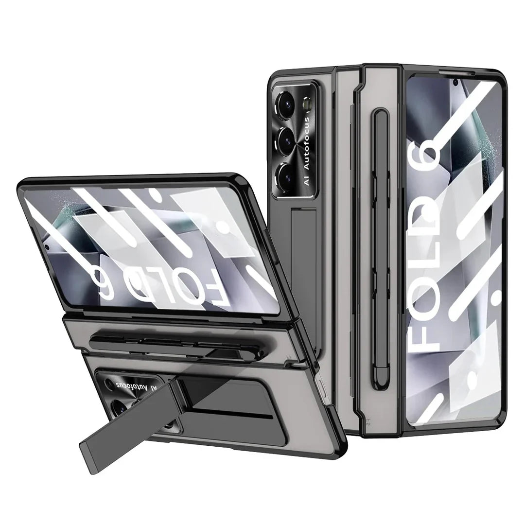 Hinge‑Shield Wireless Kickstand Case | Galaxy Z Fold 7 / 6 / 5 / 4