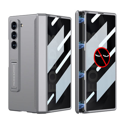 Magnetic Hinge Hidden Bracket All-included Case With Back Screen Protector For Galaxy Z Fold 7