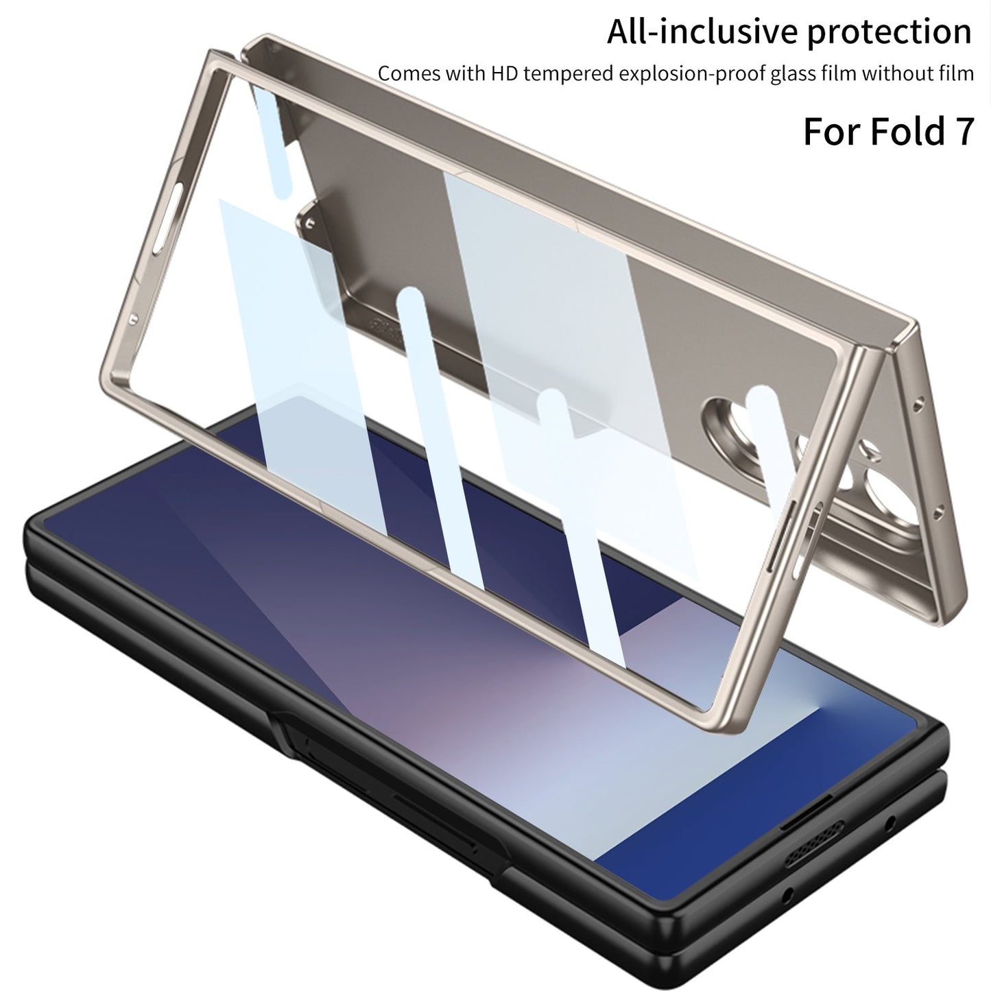 Luxury Shockproof Phone Case With Screen Protector For Galaxy Z Fold 7