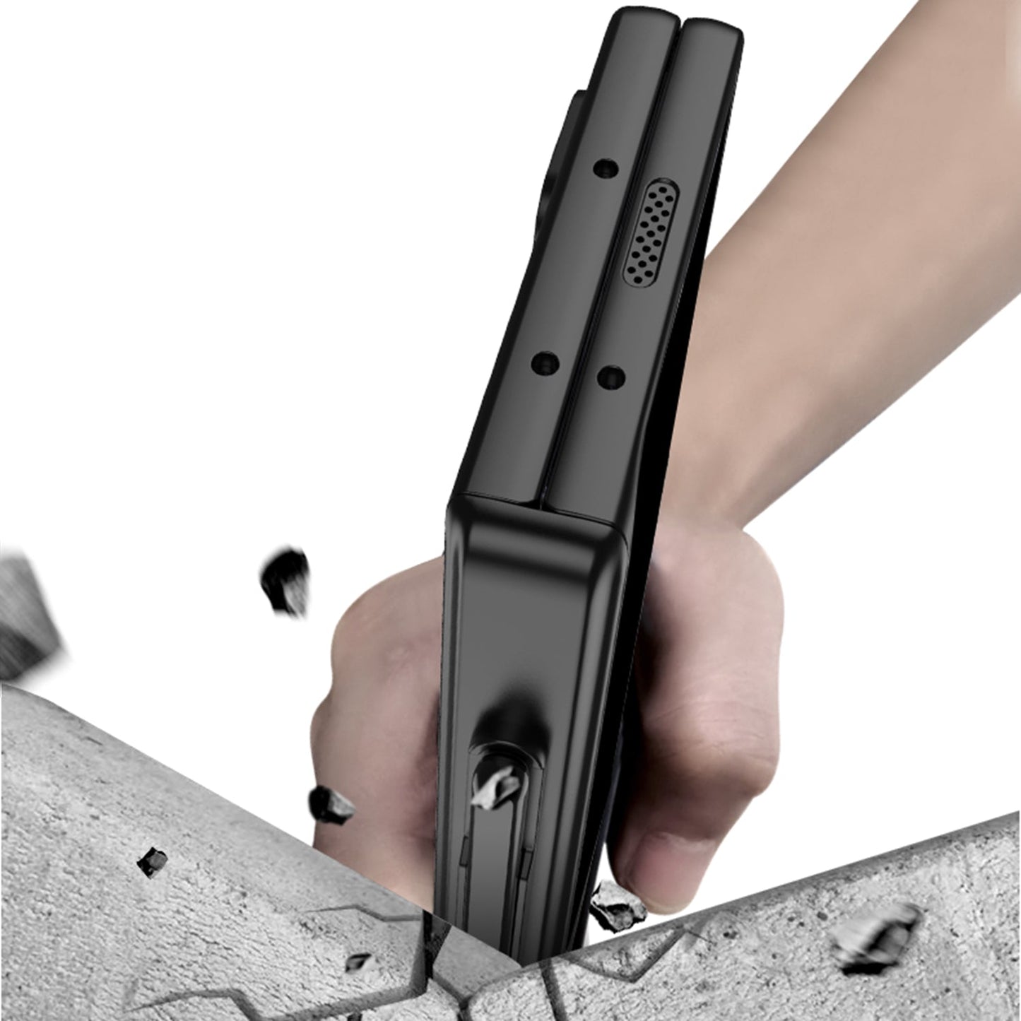 Magnetic Hinge Pen Slot Hidden Bracket All-included Case With Back Screen Protector For Galaxy Z Fold 7