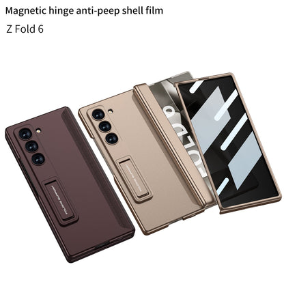 Magnetic Hinge Hidden Bracket All-included Case With Back Screen Protector For Galaxy Z Fold 7