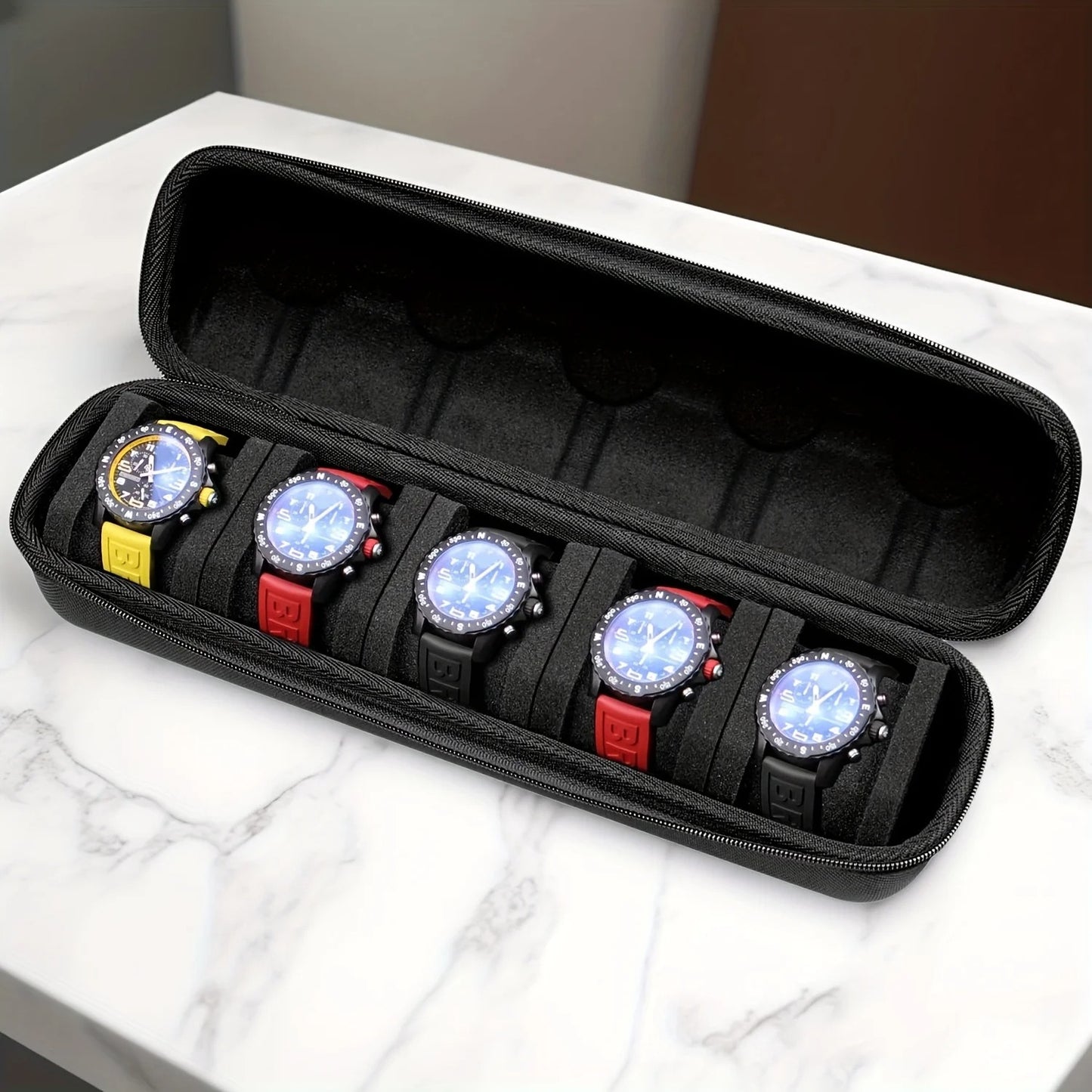 NomadVault™ 5-Slot Travel Watch Case