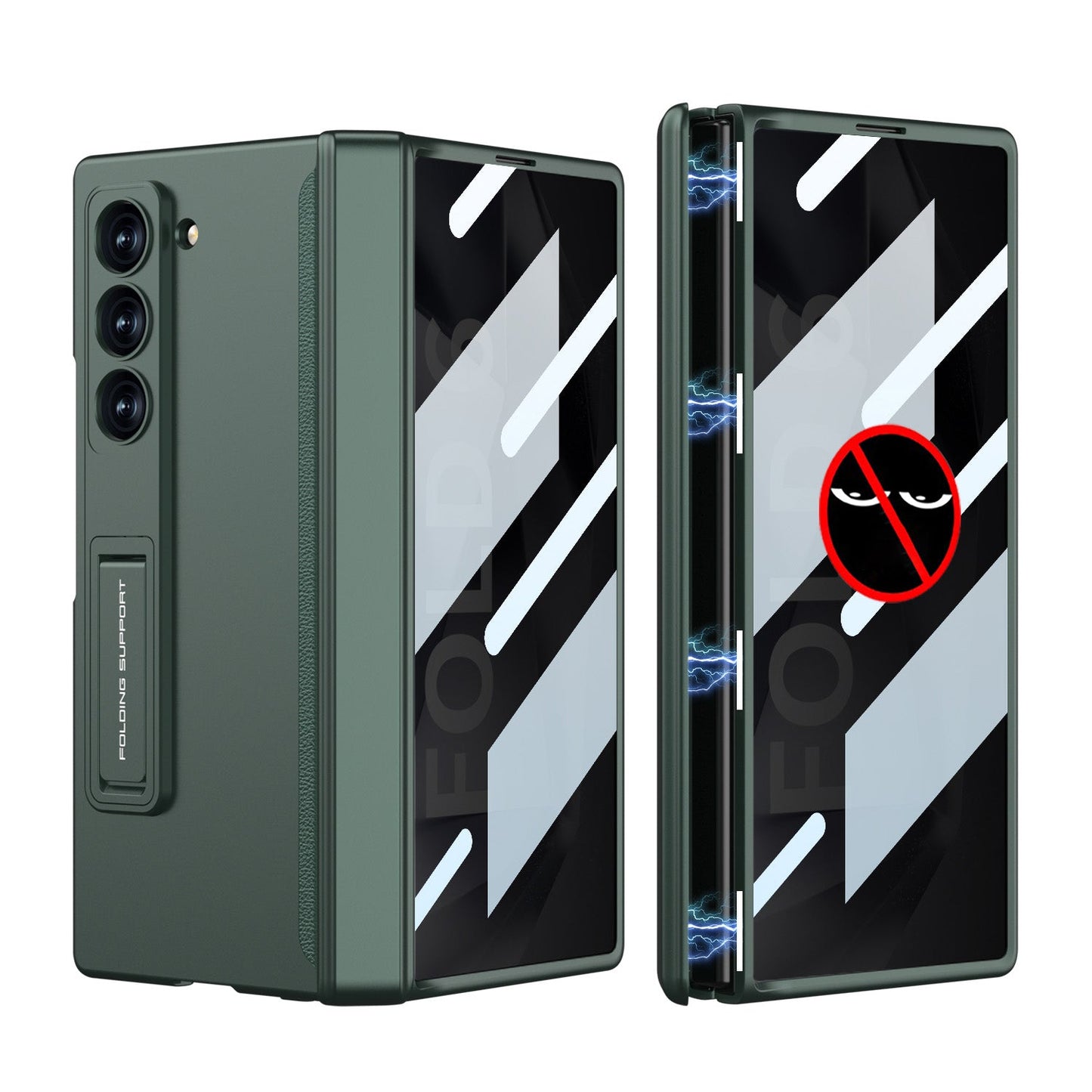 Magnetic Hinge Hidden Bracket All-included Case With Back Screen Protector For Galaxy Z Fold 7