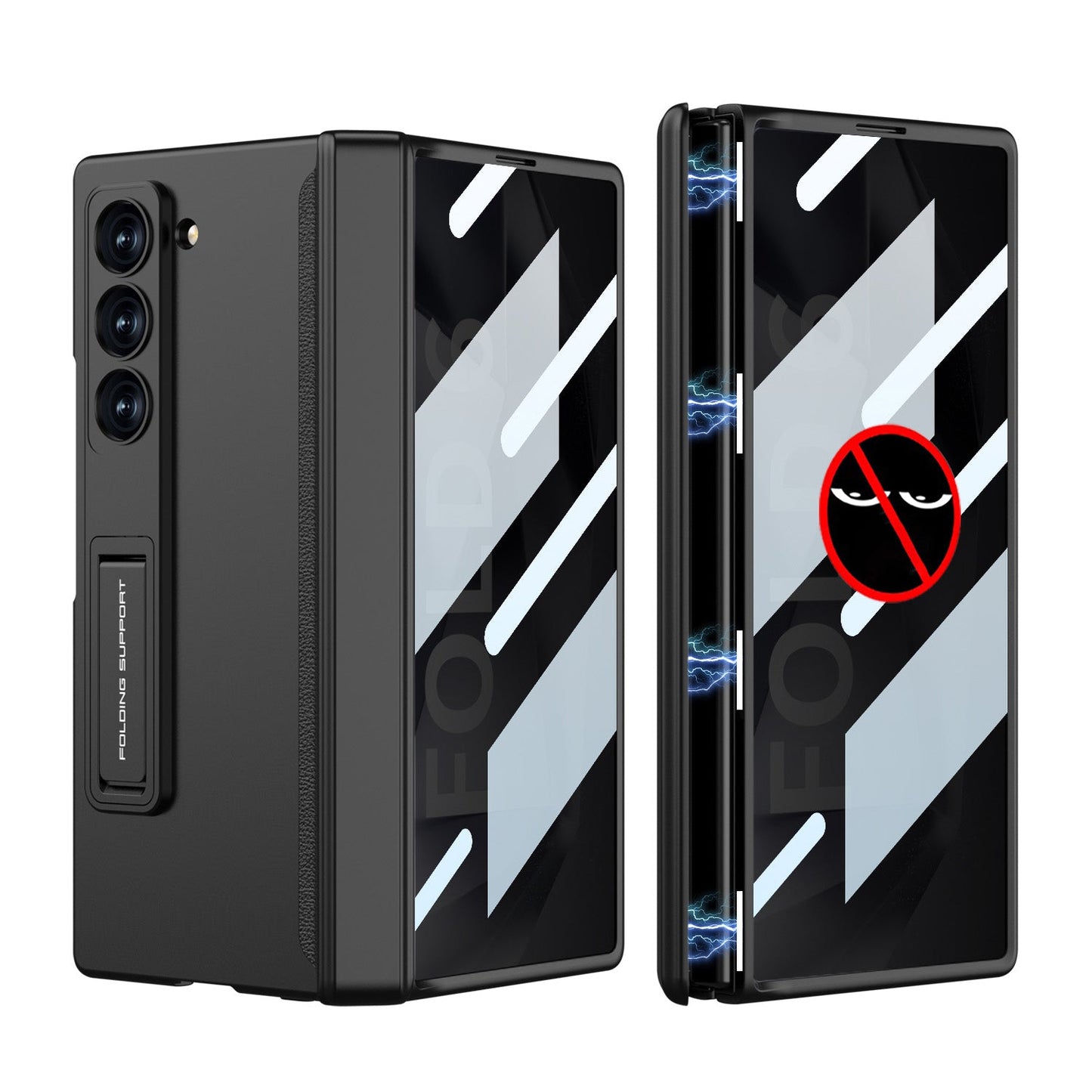 Magnetic Hinge Hidden Bracket All-included Case With Back Screen Protector For Galaxy Z Fold 7