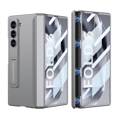 Magnetic Hinge Hidden Bracket All-included Case With Back Screen Protector For Galaxy Z Fold 7
