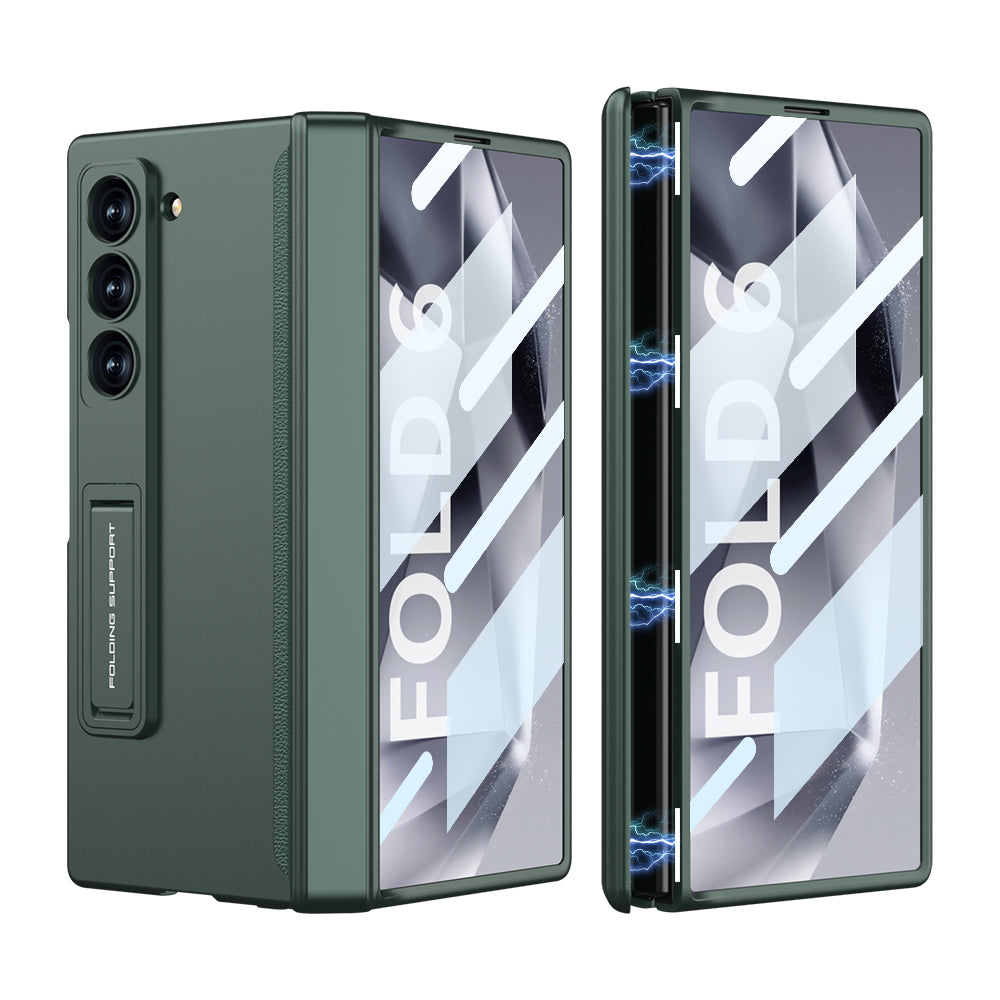 Magnetic Hinge Hidden Bracket All-included Case With Back Screen Protector For Galaxy Z Fold 7