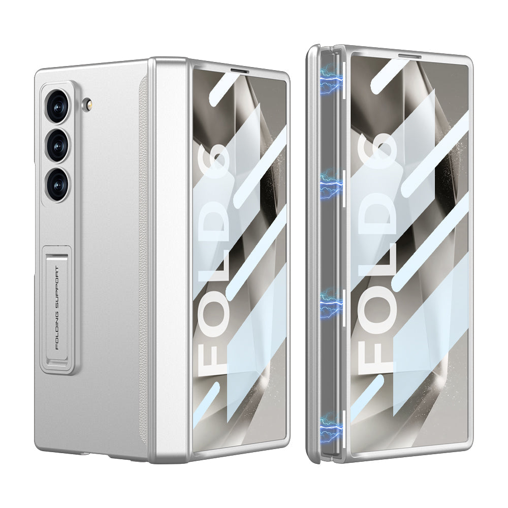 Magnetic Hinge Hidden Bracket All-included Case With Back Screen Protector For Galaxy Z Fold 7