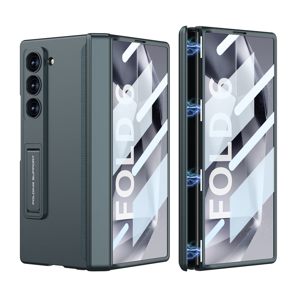 Magnetic Hinge Hidden Bracket All-included Case With Back Screen Protector For Galaxy Z Fold 7
