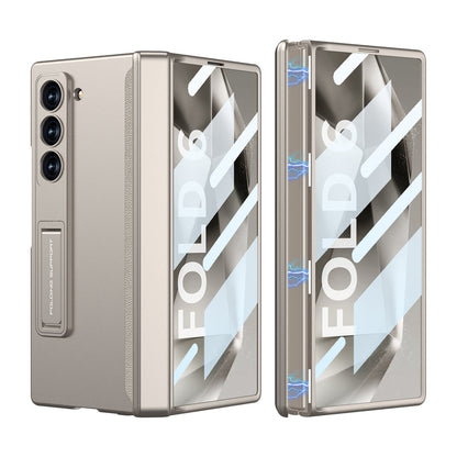 Magnetic Hinge Hidden Bracket All-included Case With Back Screen Protector For Galaxy Z Fold 7