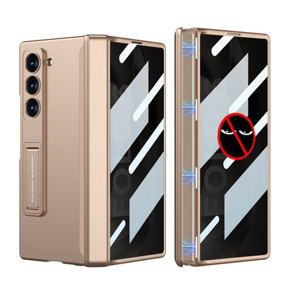Magnetic Hinge Hidden Bracket All-included Case With Back Screen Protector For Galaxy Z Fold 7