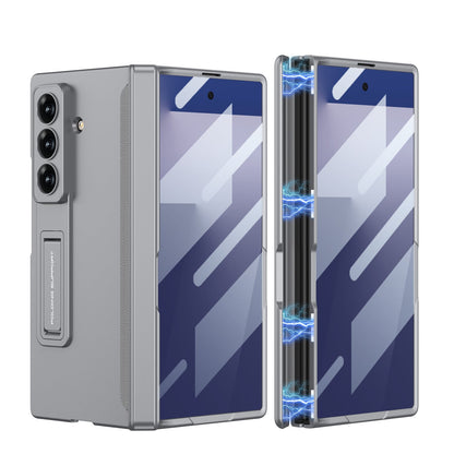Magnetic Hinge Hidden Bracket All-included Case With Back Screen Protector For Galaxy Z Fold 7