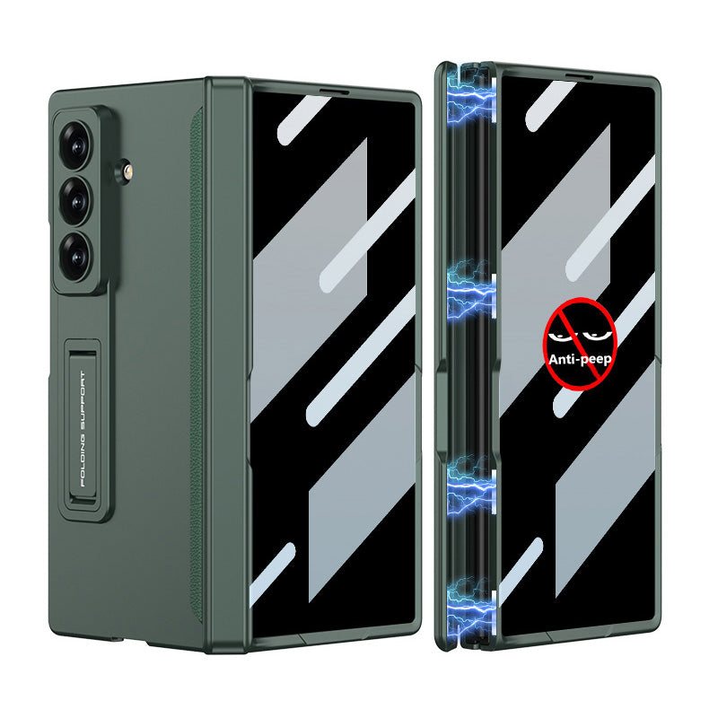 Magnetic Hinge Hidden Bracket All-included Case With Back Screen Protector For Galaxy Z Fold 7