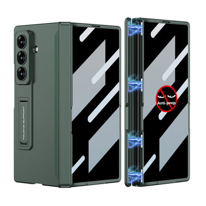 Magnetic Hinge Hidden Bracket All-included Case With Back Screen Protector For Galaxy Z Fold 7