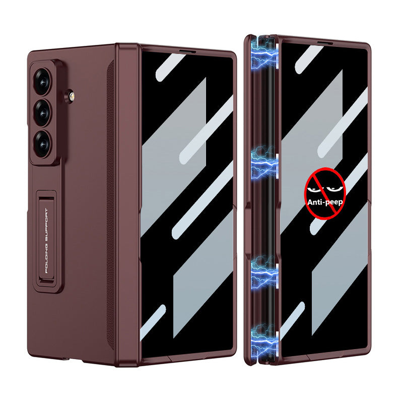 Magnetic Hinge Hidden Bracket All-included Case With Back Screen Protector For Galaxy Z Fold 7
