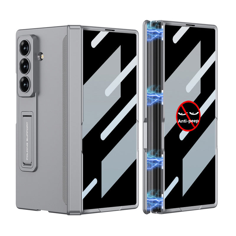 Magnetic Hinge Hidden Bracket All-included Case With Back Screen Protector For Galaxy Z Fold 7