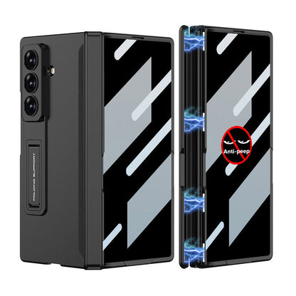 Magnetic Hinge Hidden Bracket All-included Case With Back Screen Protector For Galaxy Z Fold 7
