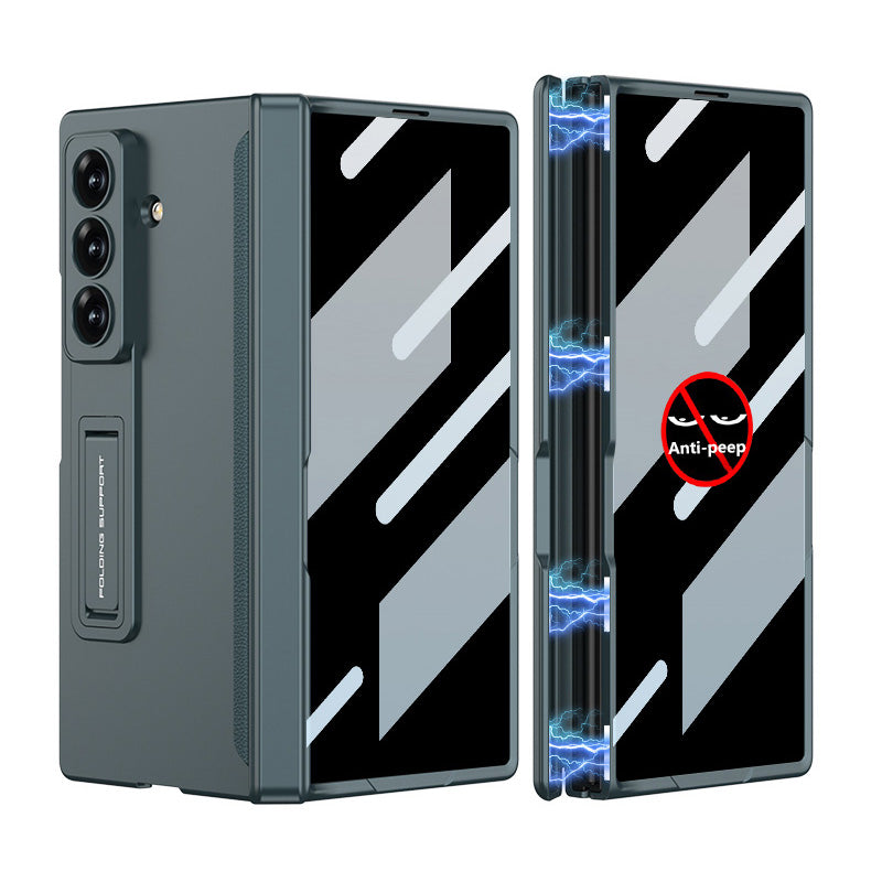 Magnetic Hinge Hidden Bracket All-included Case With Back Screen Protector For Galaxy Z Fold 7
