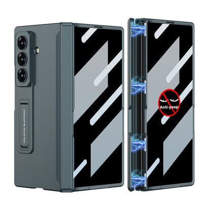 Magnetic Hinge Hidden Bracket All-included Case With Back Screen Protector For Galaxy Z Fold 7