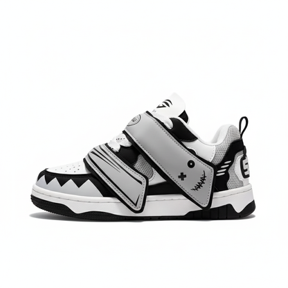 MonsterFlex™ Strap-Up Chunky Skate Sneaker – Graphic Street Platform