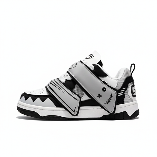 MonsterFlex™ Strap-Up Chunky Skate Sneaker – Graphic Street Platform