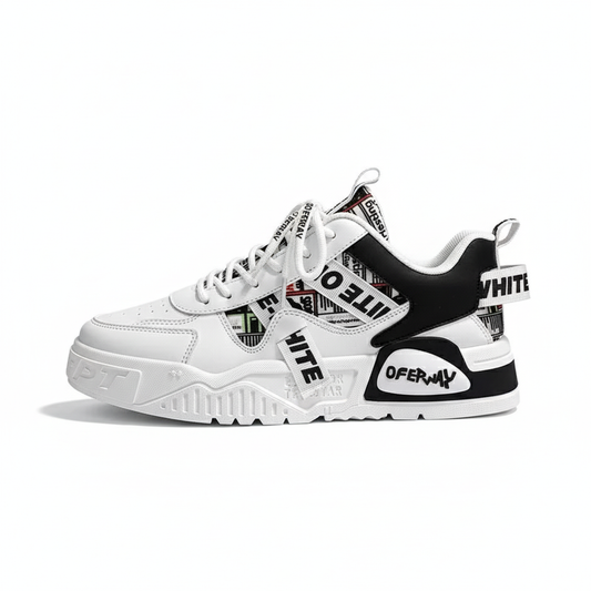 VoltAxis™ Urban Tech Platform Sneaker – Graphic Street Edition