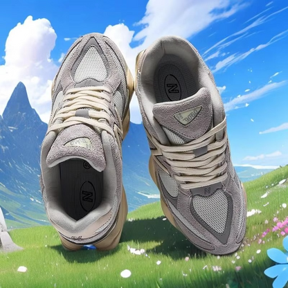 AERODYNEX™ FreshWave Lightweight Runner – Retro Mesh & Suede Training Sneaker