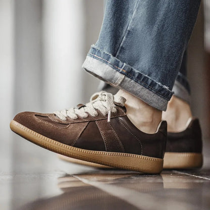 TerraMuse® – Heritage Brown German Trainer Sneaker