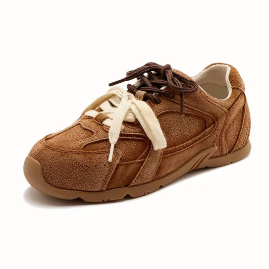 VerduraCraft Retro Suede Runner – Women’s Lace-Up Sneakers