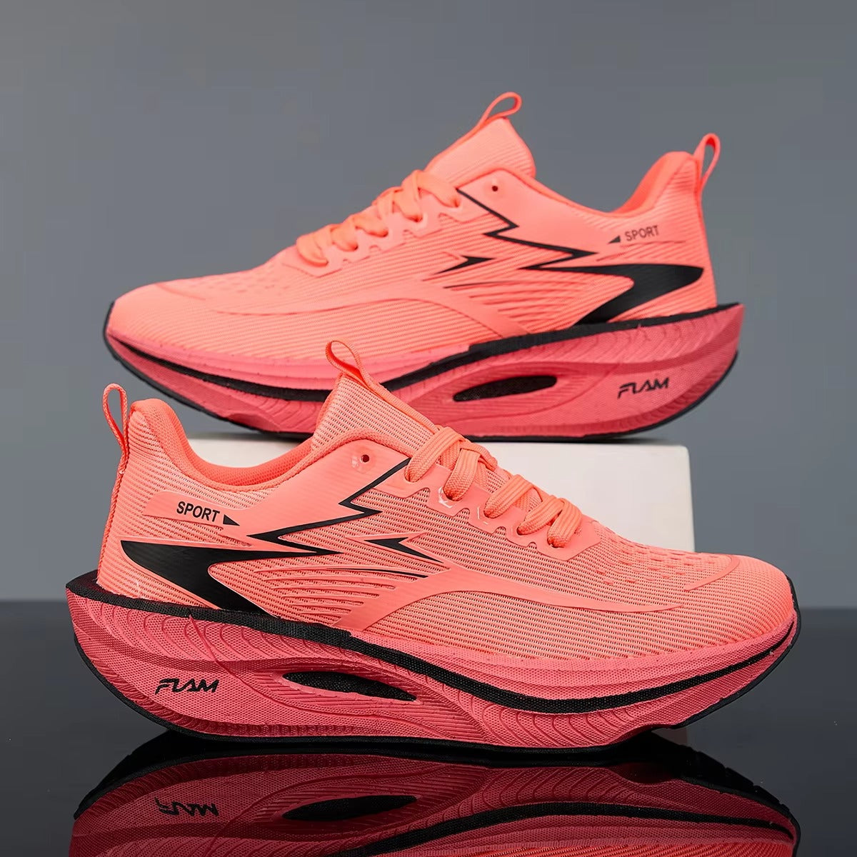 AEROVISTA™ MaxFlow Marathon Runner | High-Stack Lightweight Breathable Running Shoes