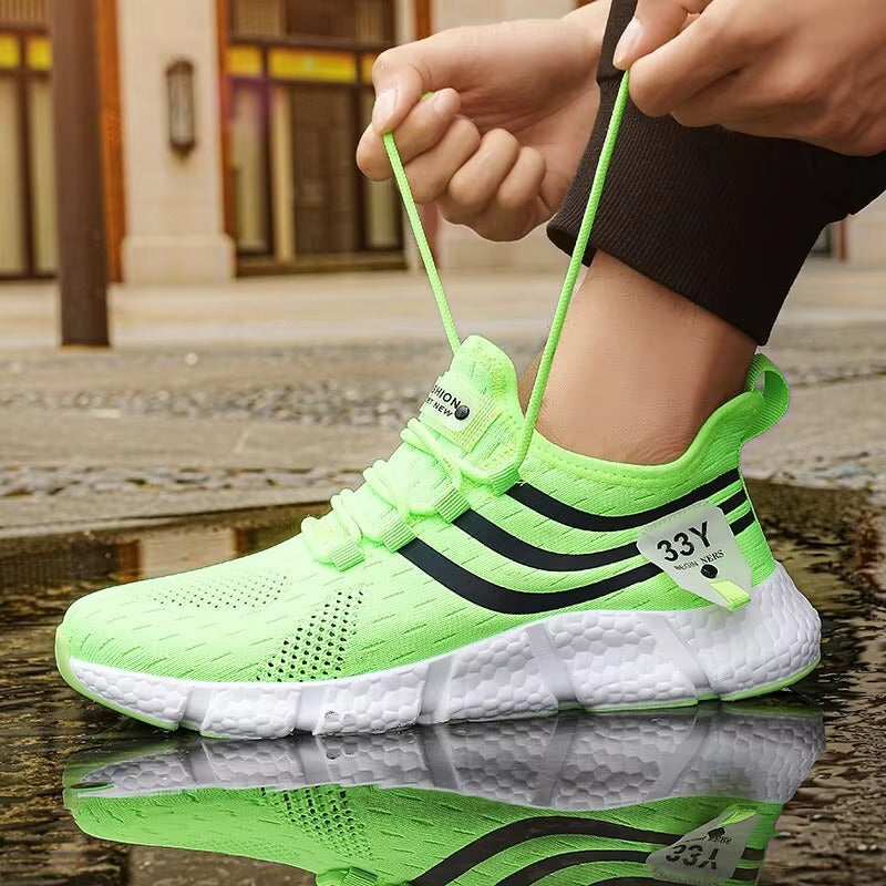 STRYDO™ FlexKnit Lite Runner | Breathable Lightweight Mesh Men’s Sport Sneakers