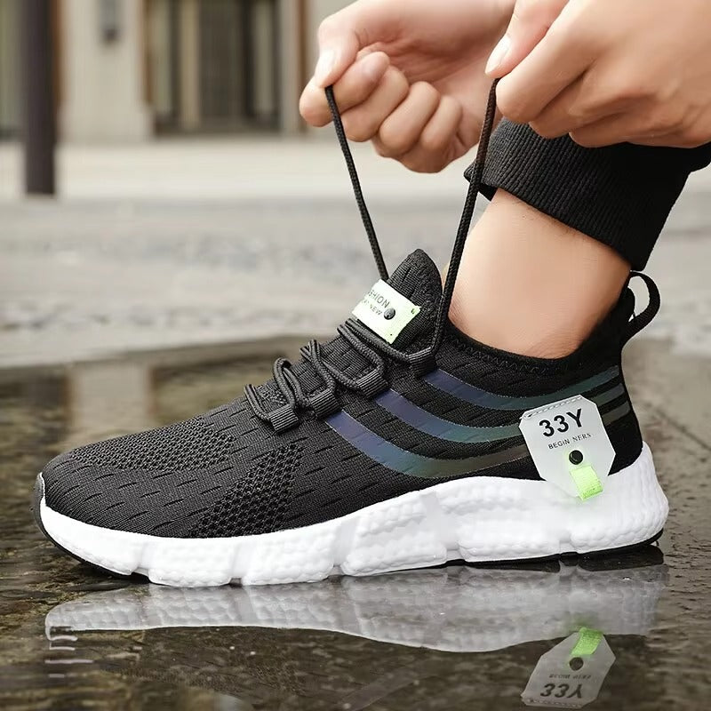 AeroStride FluxKnit Runner – Lightweight Breathable Mesh Athletic Sneakers