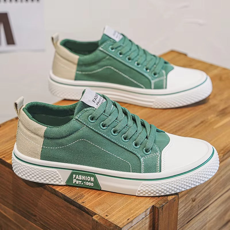 UrbanVine Classic Canvas Skate Sneakers for Men – Retro Vulcanized Casual Shoes