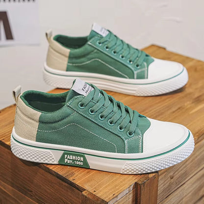 UrbanVine Classic Canvas Skate Sneakers for Men – Retro Vulcanized Casual Shoes